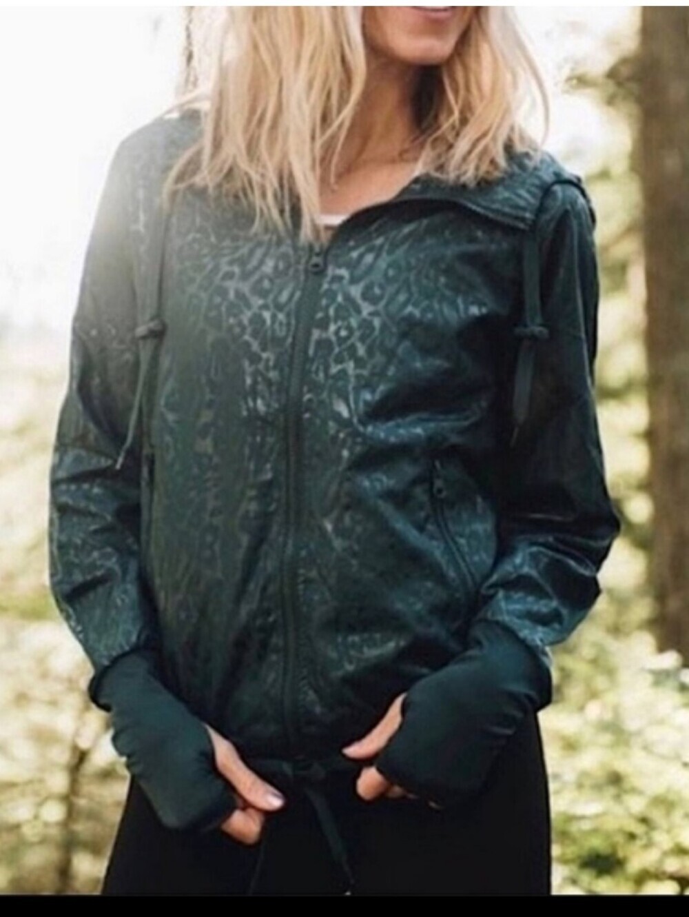 Zyia Active Leopard Bomber Jacket
